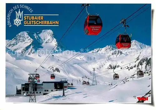 AK / Ansichtskarte Seilbahn Stubaier Gletscherbahn Stubaital Mittelstation Fernau  Kat. Bahnen