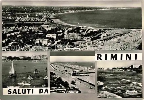 AK / Ansichtskarte Rimini Fliegeraufnahme Grand Hotel Strand  Kat. Rimini