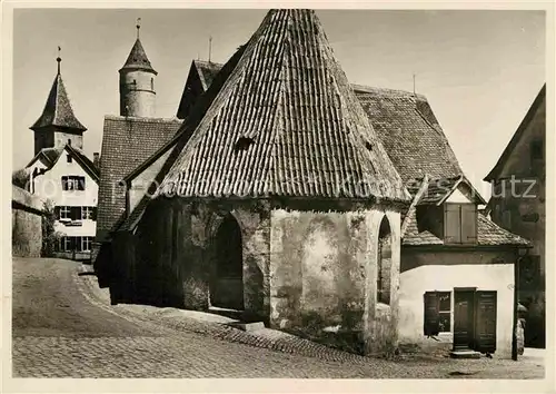 AK / Ansichtskarte Dinkelsbuehl Dreikoenigskapelle und Gruener Turm Kat. Dinkelsbuehl
