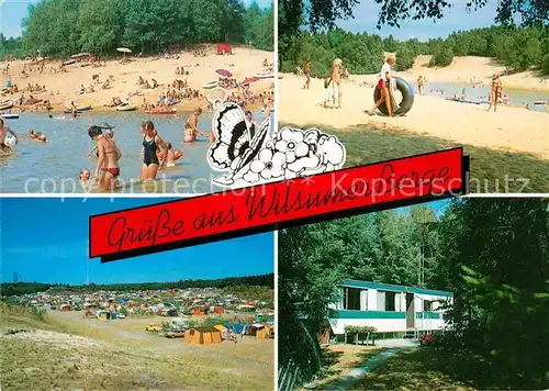 AK / Ansichtskarte Wilsum Campingplatz Bungalow Badestrand Wilsumer Berge Kat. Wilsum