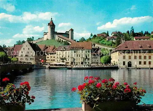 AK / Ansichtskarte Schaffhausen SH Blick ueber den Rhein Festung Munot Kat. Schaffhausen