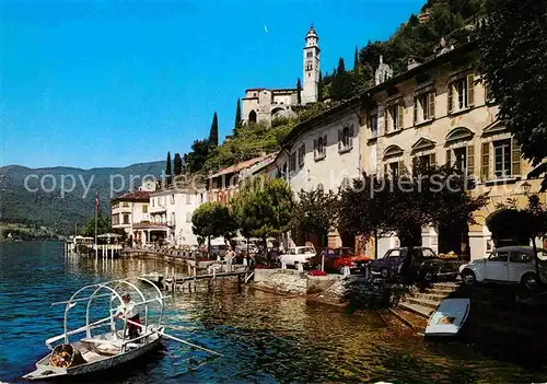 AK / Ansichtskarte Morcote Lago di Lugano Haeuserpartie am Luganersee