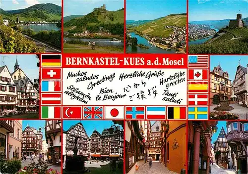 AK / Ansichtskarte Bernkastel Kues Ansichten Burg Fachwerkhaeuser Kat. Bernkastel Kues