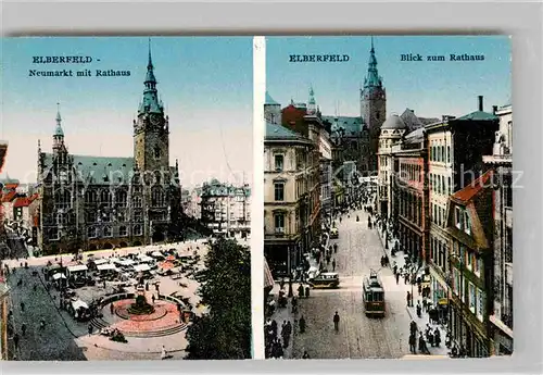 AK / Ansichtskarte Elberfeld Wuppertal Neumarkt Rathaus  Kat. Wuppertal