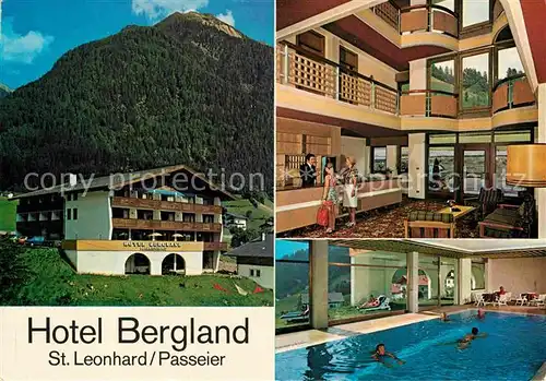 AK / Ansichtskarte St Leonhard Passeier Hotel Bergland Kat. St Leonhard in Passeier Suedtirol