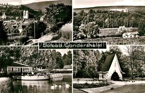 AK / Ansichtskarte Gandersheim Bad Solbad Schanze Osterbergsee Kat. Bad Gandersheim