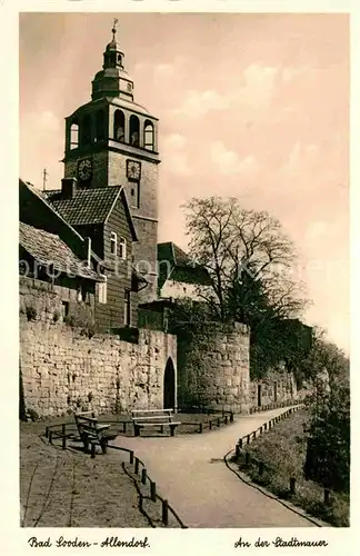 AK / Ansichtskarte Bad Sooden Allendorf An der Stadtmauer Kat. Bad Sooden Allendorf