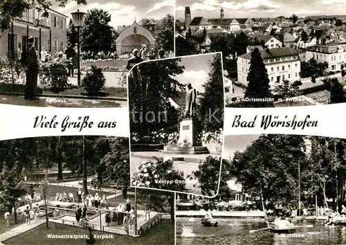 AK / Ansichtskarte Bad Woerishofen Wassertretplatz Waldsee Kurhaus Kat. Bad Woerishofen