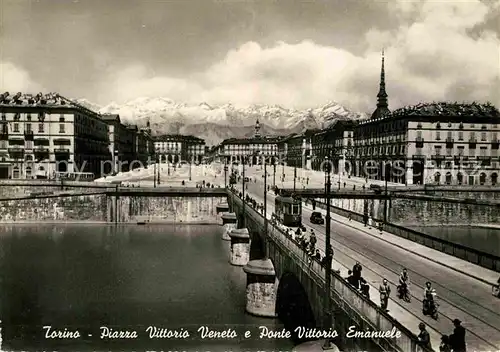 AK / Ansichtskarte Torino Piazza Vittorio Veneto Ponte Vittorio Emanuele Kat. Torino