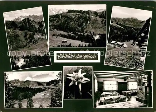 AK / Ansichtskarte Obermaiselstein Skihuette Grasgehren Kat. Obermaiselstein