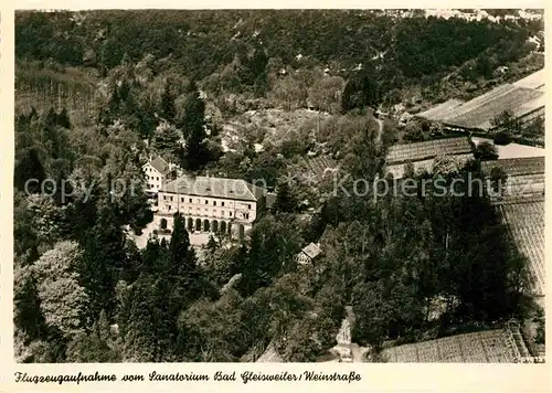 AK / Ansichtskarte Bad Gleisweiler Sanatorium Fliegeraufnahme Kat. Gleisweiler