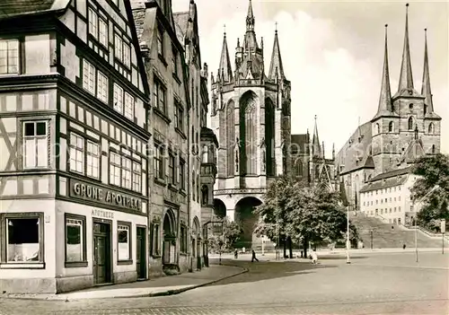 AK / Ansichtskarte Erfurt Dom Severi Gruene Apotheke Kat. Erfurt