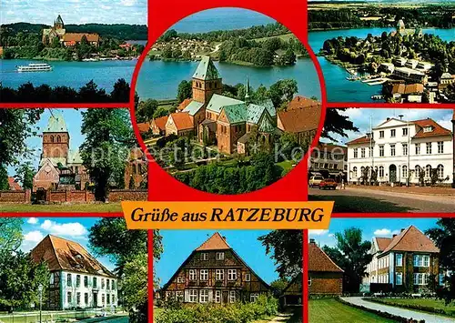 AK / Ansichtskarte Ratzeburg Teilansichten Inselstadt Naturpark Lauenburgische Seen Kat. Ratzeburg