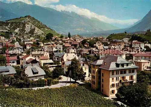 AK / Ansichtskarte Sierre VS Quartier de Villa et les Alpes Kat. Sierre Siders