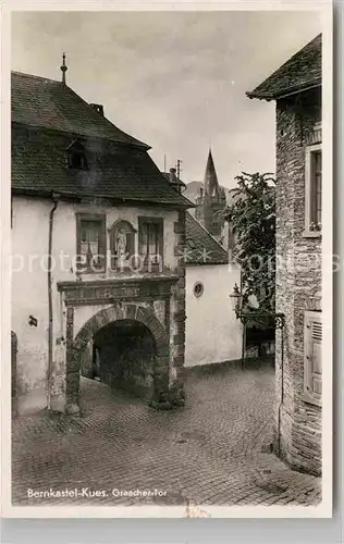 AK / Ansichtskarte Bernkastel Kues Graacher Tor Kat. Bernkastel Kues