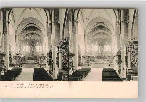 AK / Ansichtskarte Treves Trier Interieur de la Cathedrale Stereokarte