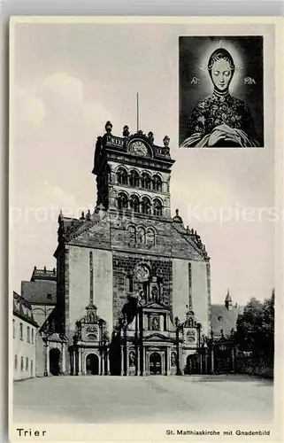 AK / Ansichtskarte Trier St Matthiaskirche mit Gnadenbild Kat. Trier