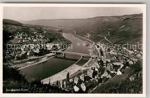 AK / Ansichtskarte Bernkastel Kues Moselpartie Panorama Kat. Bernkastel Kues