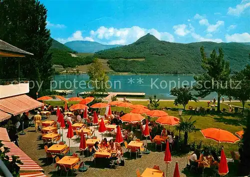 AK / Ansichtskarte Kalterer See Suedtirol Hotel Restaurant Seegarten