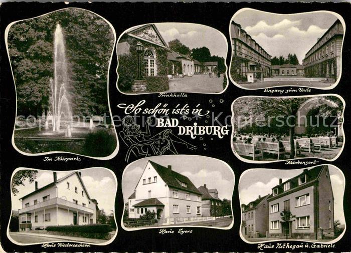 Ak Ansichtskarte Bad Driburg Trinkhalle Kurpark Haus Egers Kat