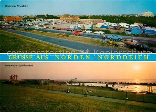 AK / Ansichtskarte Norden Norddeich Ostfriesland Meerwasser Schwimmbad Kat. Norden