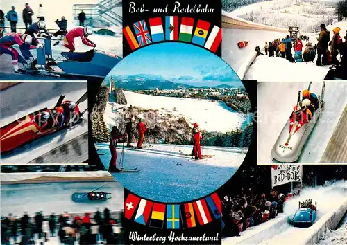 AK / Ansichtskarte Winterberg Hochsauerland Bob  und Rodelbahn Kat. Winterberg