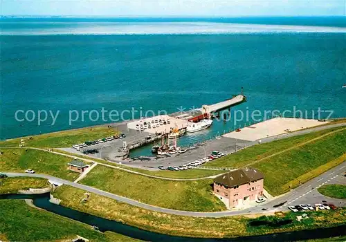 AK / Ansichtskarte Nordstrand Fliegeraufnahme Hafen Strucklahnugshoern Kat. Nordstrand