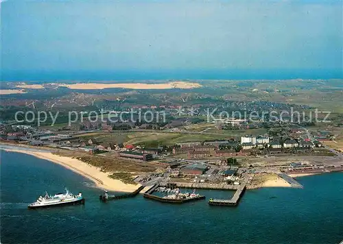 AK / Ansichtskarte Sylt Fliegeraufnahme Lister Hafen Kat. Sylt Ost