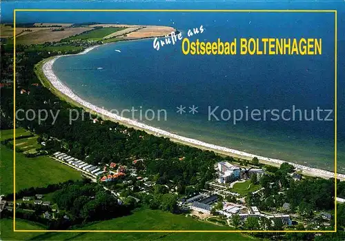 AK / Ansichtskarte Boltenhagen Ostseebad Fliegeraufnahme mit Strand Kat. Ostseebad Boltenhagen