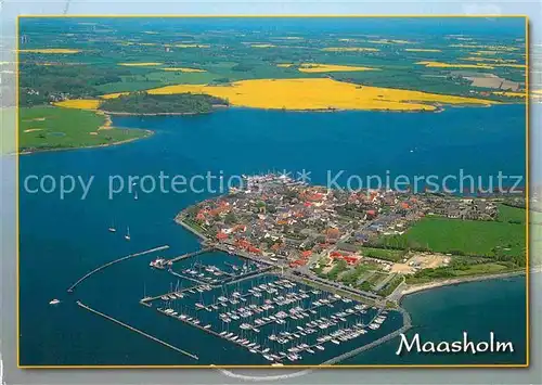 AK / Ansichtskarte Maasholm Fliegeraufnahme mit Hafen Kat. Maasholm