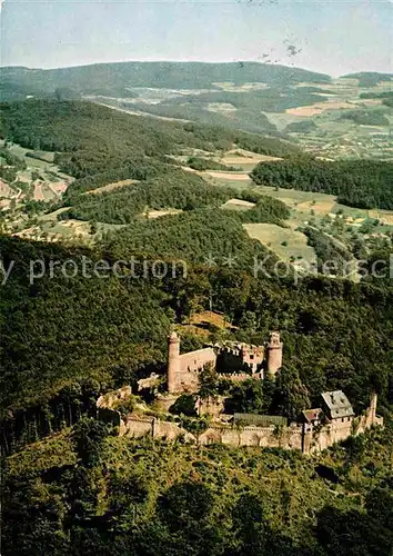 AK / Ansichtskarte Auerbach Bergstrasse Fliegeraufnahme Burgrestaurant Schloss Kat. Bensheim