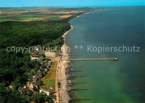 AK / Ansichtskarte Heiligendamm Ostseebad Fliegeraufnahme mit Strand Kat. Bad Doberan