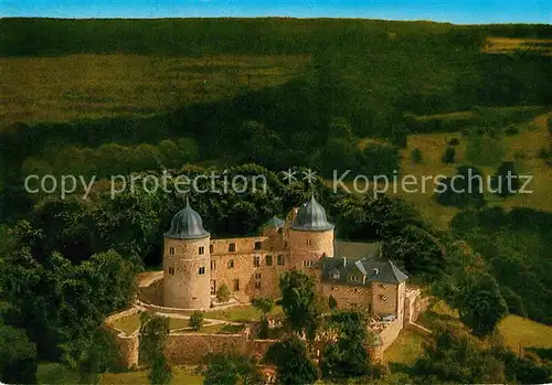 AK / Ansichtskarte Sababurg Fliegeraufnahme Dornroeschenschloss im Reinhardswald Kat. Hofgeismar