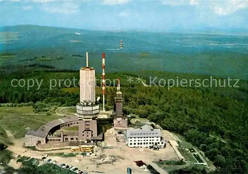 AK / Ansichtskarte Feldberg Taunus Fliegeraufnahme mit Sendetuermen Kat. Schmitten