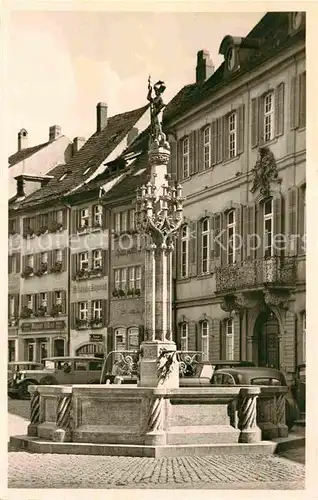 AK / Ansichtskarte Freiburg Breisgau Muensterbrunnen Erzbischoefliches Palais Kat. Freiburg im Breisgau