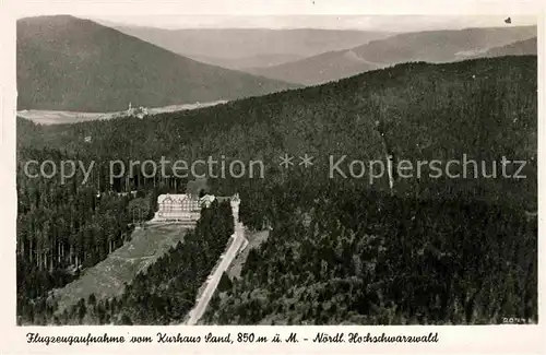 AK / Ansichtskarte Sand Buehl Fliegeraufnahme Kurhaus Kat. Buehl