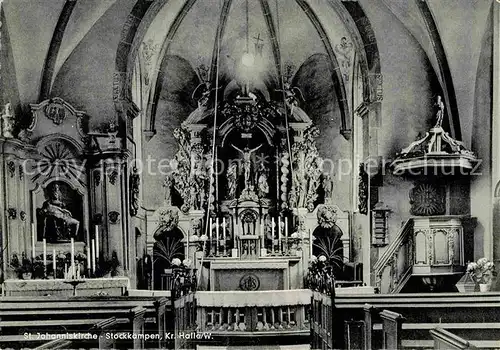 AK / Ansichtskarte Stockkaempen Hoerste Sankt Johanneskirche Inneres