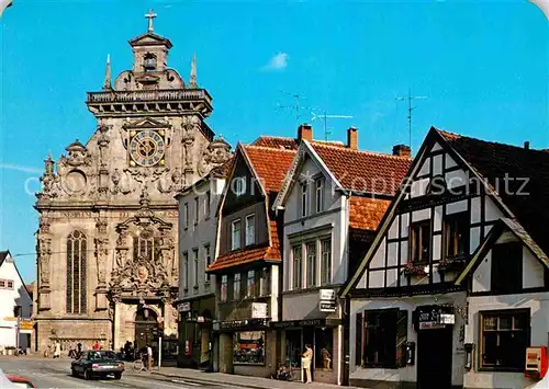 AK / Ansichtskarte Bueckeburg Langestrasse und Stadtkirche Kat. Bueckeburg