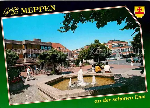 AK / Ansichtskarte Meppen Windthorstplatz Brunnen Kat. Meppen