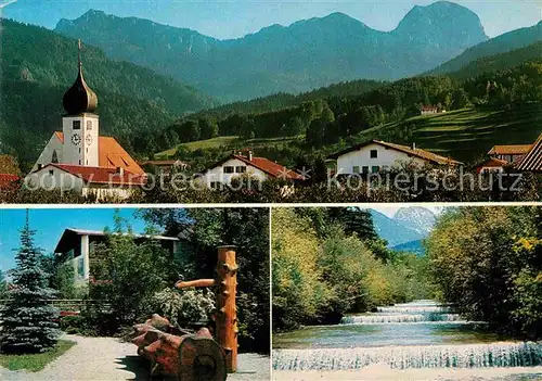 AK / Ansichtskarte Bad Feilnbach am Fusse des Wendelstein Bayerische Alpen Holzbrunnen Wehr Kat. Bad Feilnbach