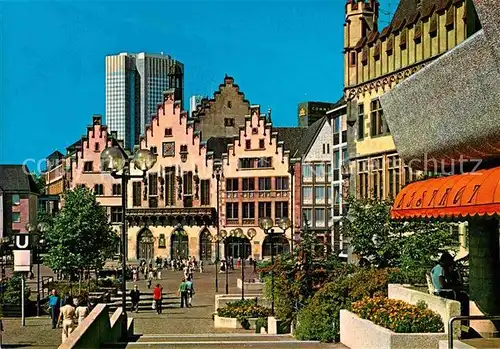 AK / Ansichtskarte Frankfurt Main Roemer Rathaus am Roemerberg Huber Karte Nr 6000 14 Kat. Frankfurt am Main