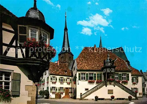 AK / Ansichtskarte Deidesheim Rathaus St Ulrich Kirche Kat. Deidesheim