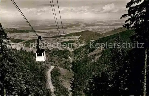 AK / Ansichtskarte Seilbahn Schauinsland Schwarzwald Rheintal Kat. Bahnen