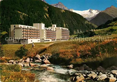 AK / Ansichtskarte Disentis GR Hotel Acla da Fontauna Medelsergletscher Alpen Bergbach Kat. Disentis