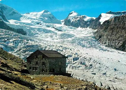 AK / Ansichtskarte Zermatt VS Monte Rosa Huette Castor Pollux Gletscher Walliser Alpen Kat. Zermatt