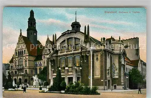 AK / Ansichtskarte Bielefeld Rathaus Theater Kat. Bielefeld