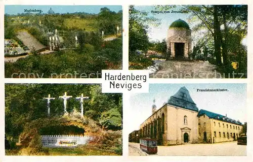 AK / Ansichtskarte Hardenberg Neviges Marienberg Tempel von Jerusalem Kreuzberg Franziskanerkloster