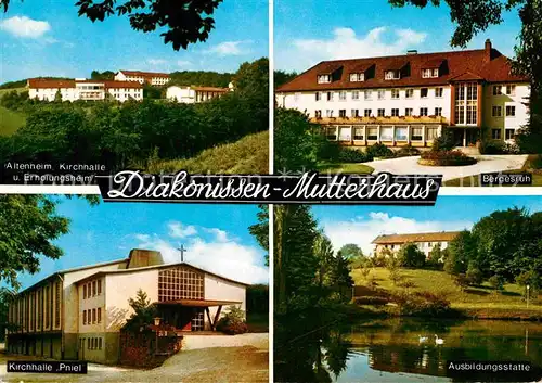 AK / Ansichtskarte Velbert Diakonissen Mutterhaus Altenheim Bergesruh Kirchhalle Pruel Ausbildungsstaette Kat. Velbert