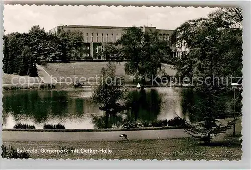 AK / Ansichtskarte Bielefeld Buergerpark Oetkerhalle Kat. Bielefeld