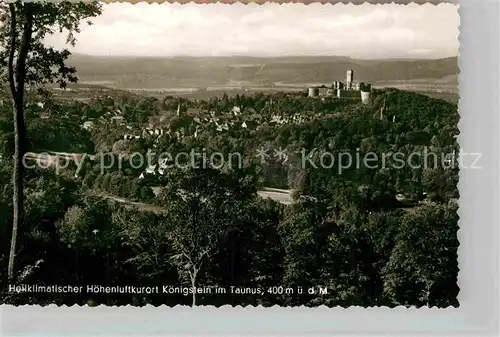 AK / Ansichtskarte Koenigstein Taunus Panorama Burg Kat. Koenigstein im Taunus